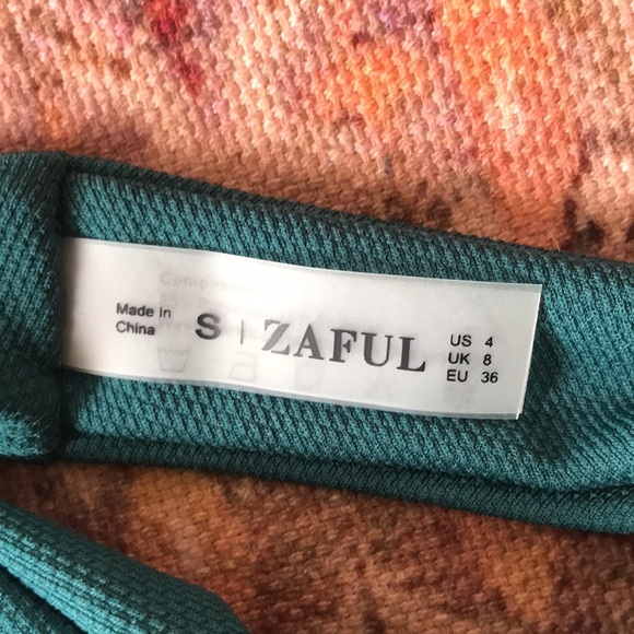 2 piece lot of bikini bottoms sz Small like new teal & Leopard print - Picture 8 of 8